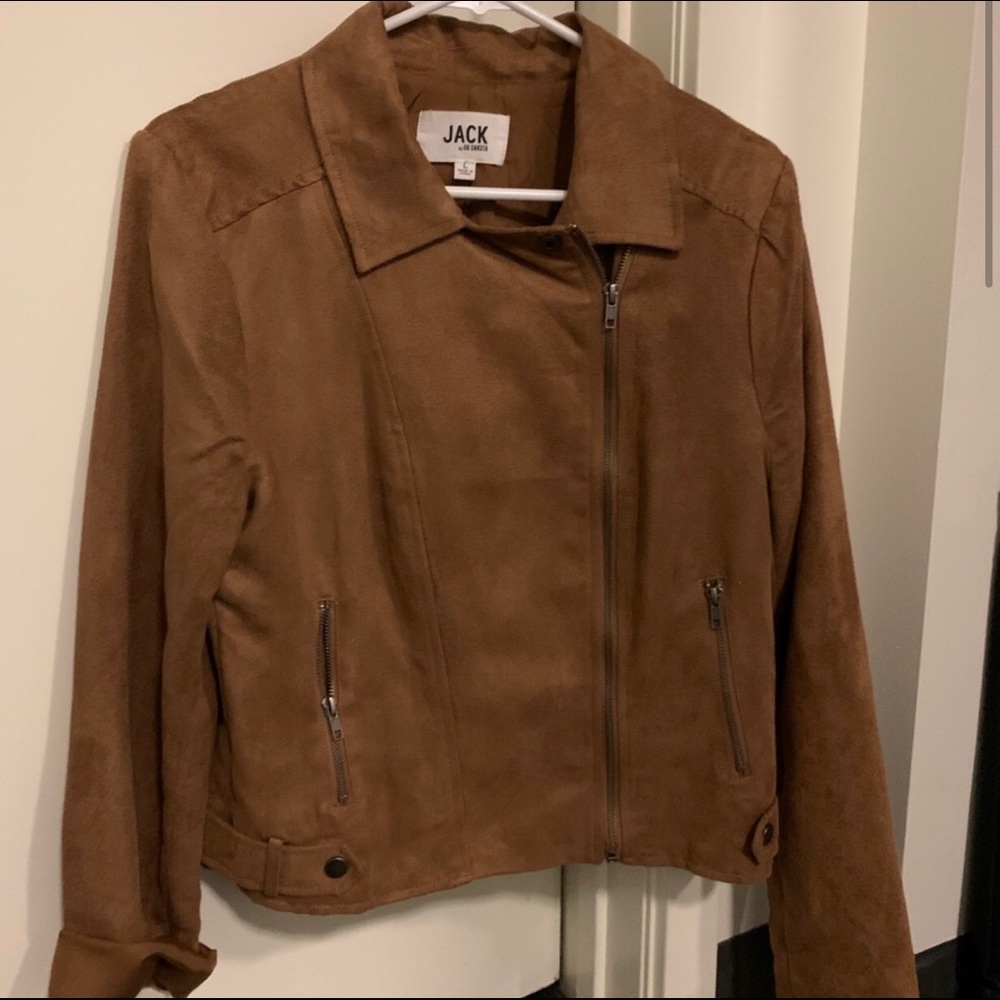 Jack by BB Dakota brown suede jacket like new